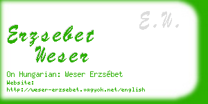 erzsebet weser business card